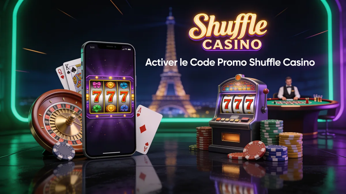 Activer le Code Promo Shuffle Casino : guide shuffle casino pour les joueurs en France